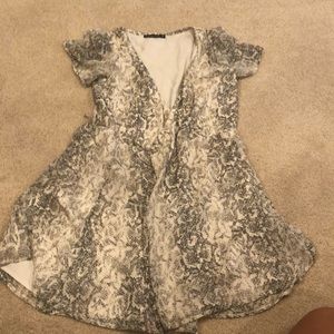 Snakeskin Wrap dress